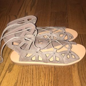 Brand new lace up sandals